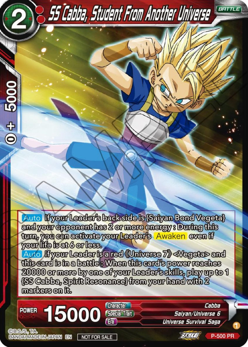 SS Cabba, Student From Another Universe