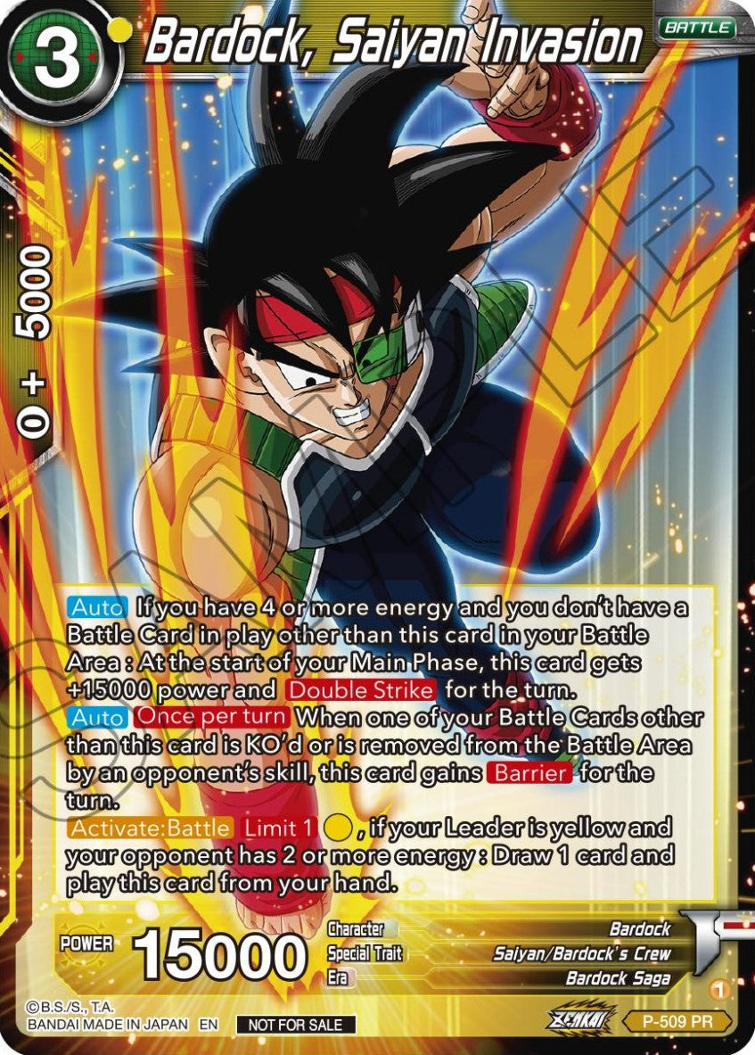 Bardock, Saiyan Invasion (V.1 - Promo)