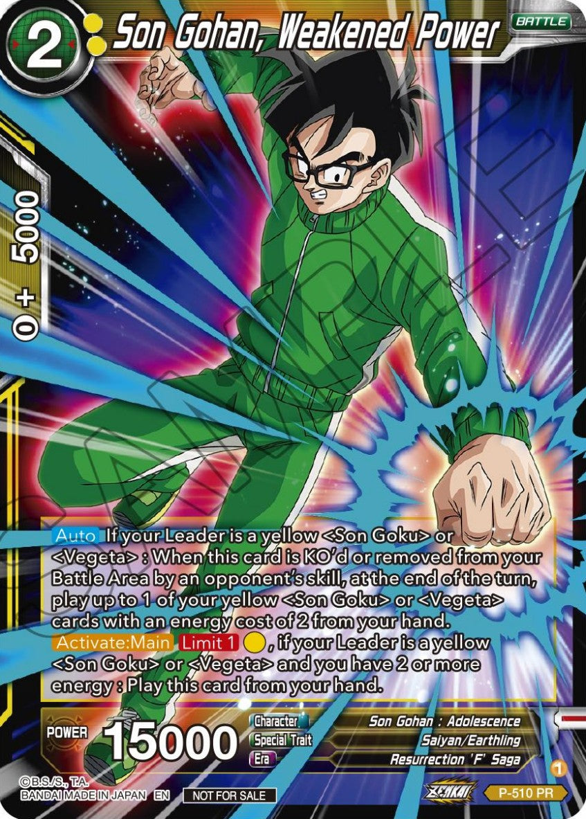 Son Gohan, Weakened Power