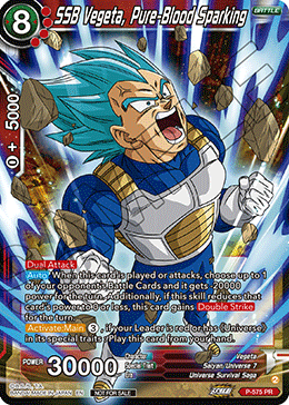SSB Vegeta, Pure-Blood Sparking (V.1 - Promo)