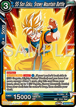 SS Son Goku, Snowy Mountain Battle