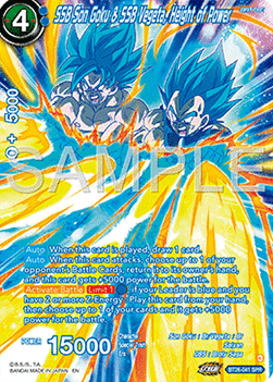 SSB Son Goku & SSB Vegeta, Height of Power (V.2 - Special Rare)