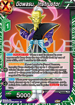 Gowasu, Instructor