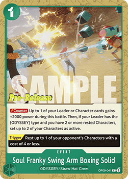 Soul Franky Swing Arm Boxing Solid (OP09-041)