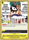 Never Underestimate the Power of Miracles!! (OP09-116)