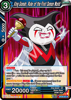 King Gomah, Ruler of the First Demon World (V.1 - Rare)