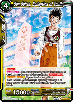 Son Gohan, Springtime of Youth