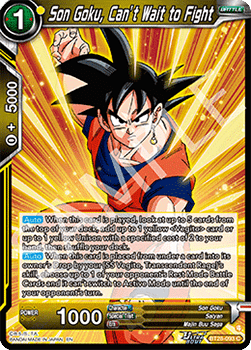 Son Goku, Can't Wait to Fight