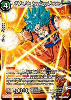 SSB Son Goku, Power Through Evolution (V.1 - Super Rare)