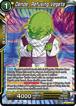 Dende, Refusing Vegeta
