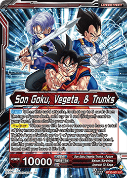 Son Goku, Vegeta, & Trunks // Super Saiyans United (V.1 - Uncommon)