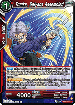 Trunks, Saiyans Assembled