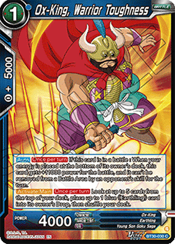 Ox-King, Warrior Toughness
