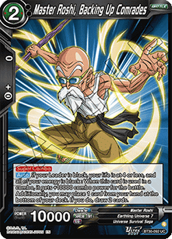 Master Roshi, Backing Up Comrades