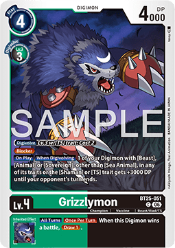 Grizzlymon (BT25-051)