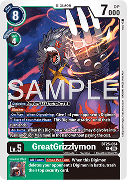 GreatGrizzlymon (BT25-054)