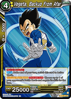Vegeta, Backup From Afar