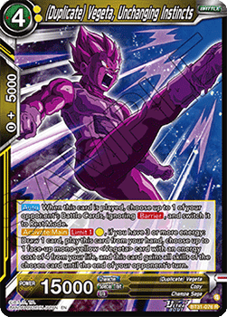 (Duplicate) Vegeta, Unchanging Instincts