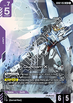 Gundam X (GD02-053) (V.1 - Legendary Rare)
