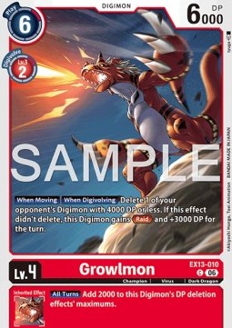 Growlmon (EX13-010) (V.1)