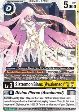 Sistermon Blanc (Awakened) / Divine Pierce (Awakened) (EX13-065)