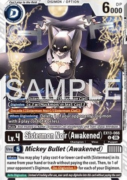 Sistermon Noir (Awakened) / Mickey Bullet (Awakened) (EX13-066) (V.1)