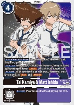 Tai Kamiya & Matt Ishida (EX13-073)